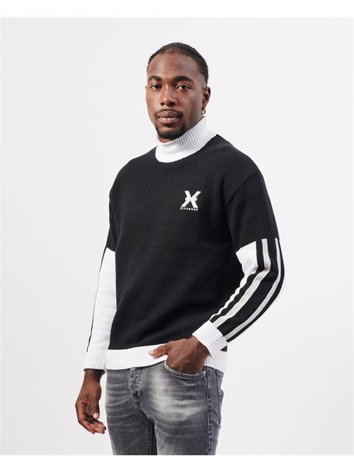 Pull homme Richmond X blanc noir RICHMOND X | UMA24051LUBLACK